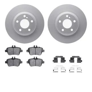 R1 Concepts WDUH1-63201 Carbon Series Brake Rotors W/ 5000 Oep Brake Pads & Hdw